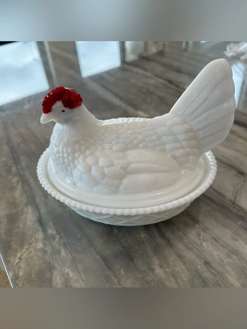 Vintage Westmoreland white milk glass 